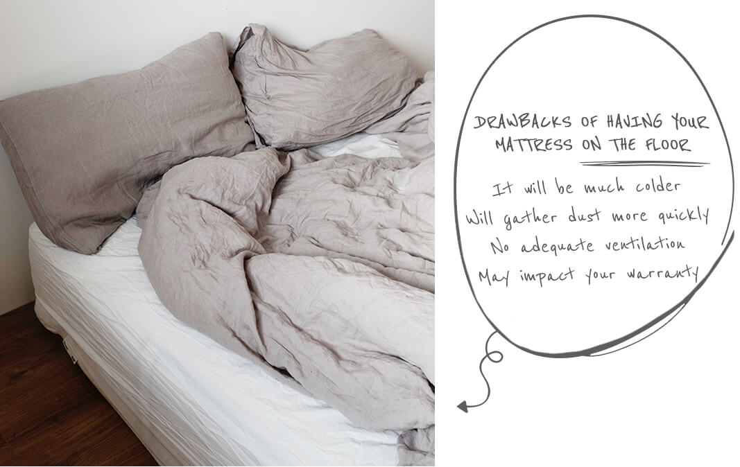 bed in bedroom